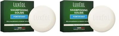 Luxéol – Shampooing Solide Fortifiant – Renforce, Nourrit & Hydrate – Pour Cheveux Secs – Made in France – 75 g (Lot de 2)