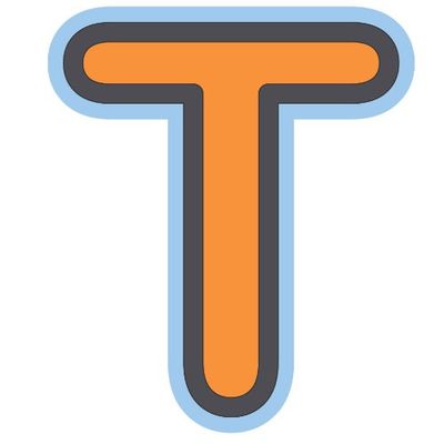Bebemon Capital Lettre T (Orange)