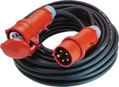 Bachmann 346.172 - Prolunga CEE, 5G4, 32A, 25 m, colore: Nero