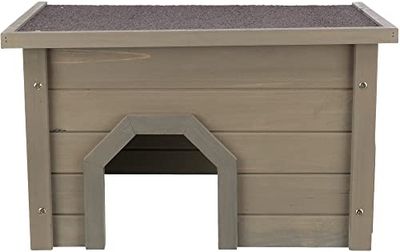 TRIXIE Casa per Piccoli Animali Natura Resistente alle intemperie, 50 × 30 × 37 cm, Grigio-Verde – 62397