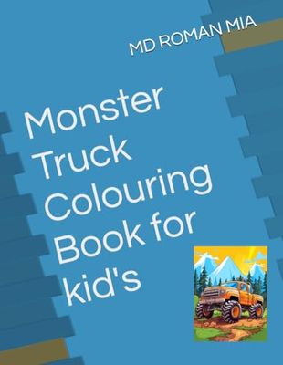 Monster Truck Colouring Book for kid's