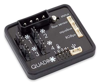 Aqua Computer Quadro - Controllo Ventola PWM con connettore per Ambient/retroilluminazione