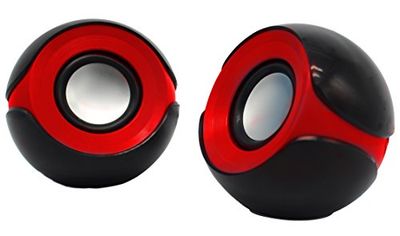 Alantik SPS3NR Speakers USB 2.0, kogels, rood/zwart