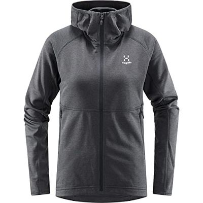 Haglöfs Skuta Hood fleecejack voor dames, magnetiet, S