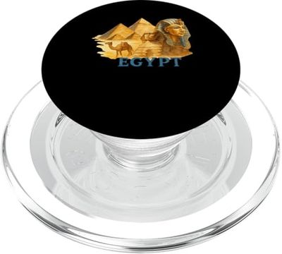 Antiguo Egipto Símbolos Pirámide Faraón Esfinge Viaje PopSockets PopGrip para MagSafe
