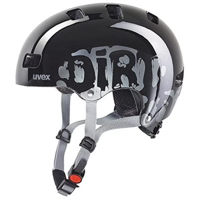 uvex kid 3 - robust cykelhjälm för barn - individuell justerbar passform - tvättbar innerstoppning - dirtbike black - 55-58 cm
