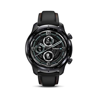 TicWatch 3 GPS Smartwatch, Wear OS by Google, Dual Layer Display 2.0, Long Battery Life, Black