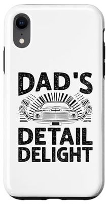 Custodia per iPhone XR Dad's Detail Delight Auto Detailing Car Detailer Cars Padre