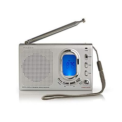 Nedis Rádio FM 1,5 W rádio Mundi à função de alarme