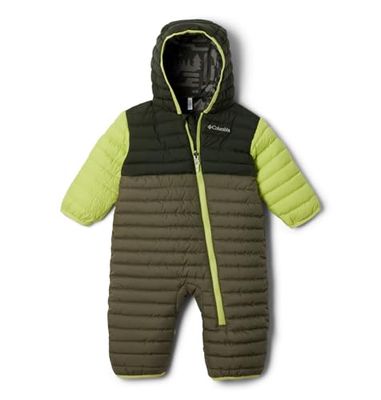 Columbia Baby Powder Lite 2 Reversible Bunting, Stone Green/Greenscape/Voltage, 3/6