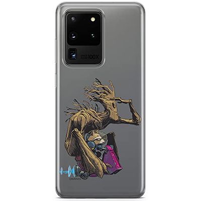 ERT GROUP Beschermhoes voor Samsung S20 Ultra Original en officieel Marvel Pattern Guardians of The Galaxy 004, perfect aangepast aan de vorm van de mobiele telefoon, gedeeltelijk transparant