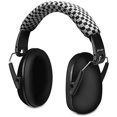 Alecto Baby BV-71BK Children's Hearing Protection - Hearing Protection for Babies and Toddlers - Ideal for Festivals and School - Foldable - 29 dB SNR - Black