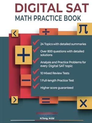 DIGITAL SAT MATH PRACTICE BOOK: "Digital SAT Math Mastery The Ultimate Study Guide Prep Plus"
