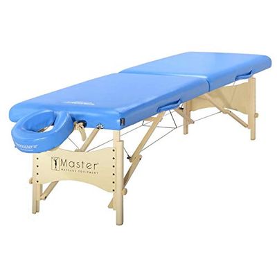 Master Massage Skyline Pro Mobile - Lettino da massaggio, pieghevole, pieghevole, con gambe in legno e borsa per il trasporto, 71 cm