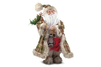 SUD IMPORT Vestido de Navidad escocés 50 cm 49200, Mezcla, Normal