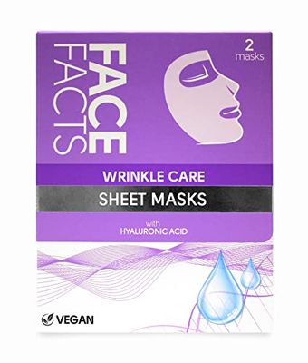 Face Facts Wrinkle Care Sheet Mask | Plump + Nourish | 2 x Masks