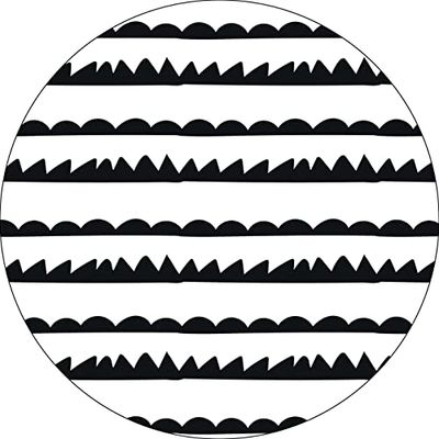 Bonateks, Ronde digitaal bedrukte muismat, antislip onderkant, voor kantoor en thuis, diameter: 22 cm