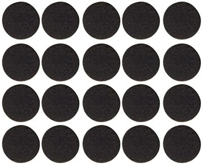 Metafranc 645006 645006 - Protetores de feltro para móveis e cadeiras (diâmetro, autocolantes, unidades), cor castanho, Ø 17 mm (20 Stück)