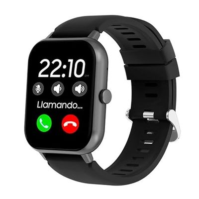 Smartwatch Cool Forest Silicone Zwart (Oproepen, Gezondheid, Sport)