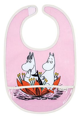 Moomin MO617BH lättskött haklapp, rosa