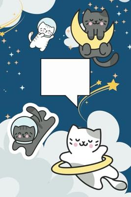 Kawaii Astronaut Cat: Cute Cats in Space: Adorable Kawaii Anime Cat | Perfect for Cat Lovers