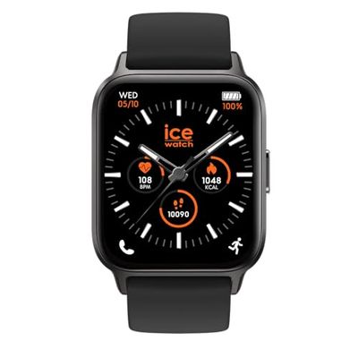 Ice-Watch - ICE fit 1.0 Black AMOLED - Reloj conectado negro con correa de silicona - 024104 (1.78 pulgadas)