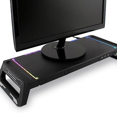 SOPORTE ELEVADOR PARA PORTATIL/MONITOR DEEPGAMING NEGRO RGB SN06 COOLBOX