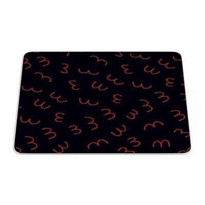 Bonamaison, Tapis de Souris Rectangle Imprimé Numériquement, Fond Antidérapant, pour Bureau et Maison, Taille: 22x18cm