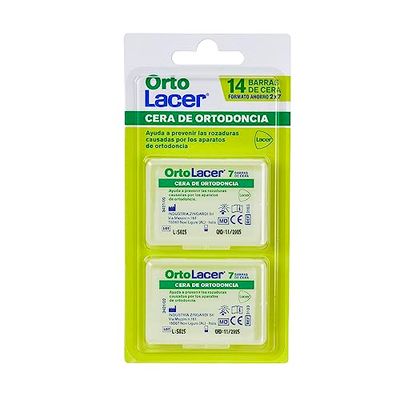 Lacer ortolacer cera ortodonzia confezione 2 x 7 barre