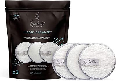 Seoulista Beauty® Magic Cleanse™ 3 Pack | Exfoliación y Limpieza Facial Libre de Químicos | Dermatólogo Creado Cuidado Coreano de la Piel | Desmaquillador Libre Reutilizable Más de 200 veces | Premio Sostenible Ganador