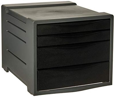 Rexel 2115609 - Armario para cajones, color negro