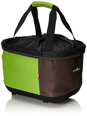 KLICKFix Unisex vuxen Alingo GT för Racktime cykelkorg, grönbrun, 41 x 29 x 24 cm