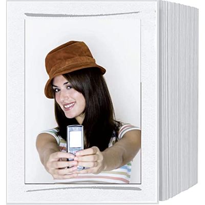 Daiber - 1x125 illimtadopassepartouts 13x18 Blanc/pinselstrich Gris
