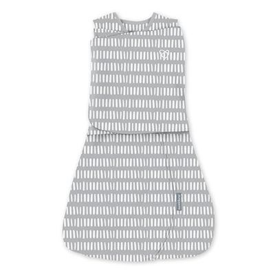 Ingenuity SwaddleMe, Gigoteuse convertible bras en dehors, Taille 3 6 mois, 14 18 livres, paquet de 1, 0.5 TOG - Dashed Lines