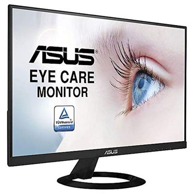Asus 90Lm02Q0-B01670 Vz249He Eye Care Monitor, 23.8", Full Hd, Ips, Ultra-Slim, Frameless, Flicker Free, Blue Light Filter