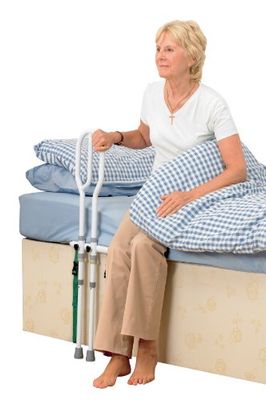 Homecraft Grab Rail, Height Adjustable, For Bedroom, Stability Aid for Mobility, Sturdy Grab Rail, For Elderly amd Disabled, Flat Packed