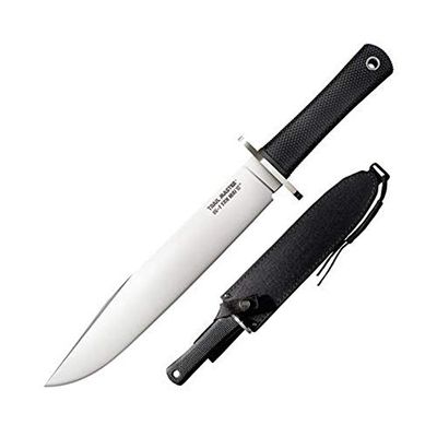 Kallt stål unisex – vuxna, trail master Bowie, utomhuskniv, satinfinish, Kray-Ex, Cordura Slide, VG-1 San Maj III, vass kniv för äventyr, älskare, utomhusverktyg, flerfärgad, normal