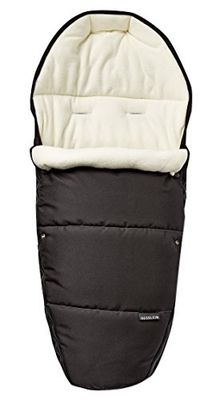 Gesslein voetenzak Sleepy/wintervoetenzak voor kinderwagen, design: 716178, sportwagen, buggy, babybad of slee met thermo-functie, knuffelfleece & trekkoord in het hoofd, kleur: zwart