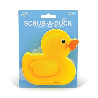 Genuine Fred Scrub-A-Duck, Caoutchouc, Jaune, 1 pièce (Lot de 1)