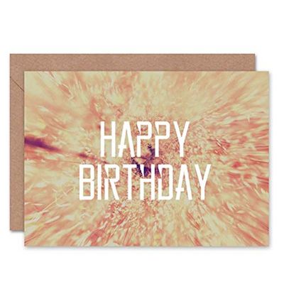 Wee Blue Coo CARD GREETING HAPPY BIRTHDAY LITTLE PLANET PLANTS