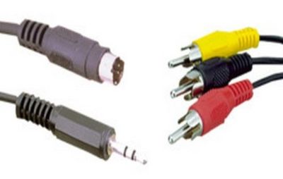 ElectroDH 370602 DH PC-aansluiting op TV/Vid.Mini-Din4P+Jack+3RCA 2MTS