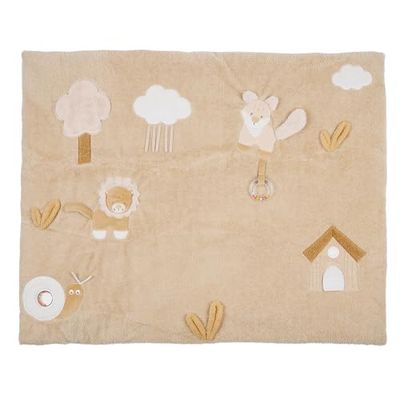 Nattou Playmat Rechthoekige Leeuw FLO, OLI, ERNEST, 100 cm, Ernest Light Brown