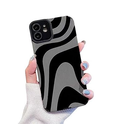 Ownest Compatibel met iPhone 11 hoesje met modieuze eenvoudige schattige zebrastrepen patroon hoesje voor vrouwen meisjes zachte siliconen beschermhoes voor iPhone 11 [Niet geschikt voor iPhone 11