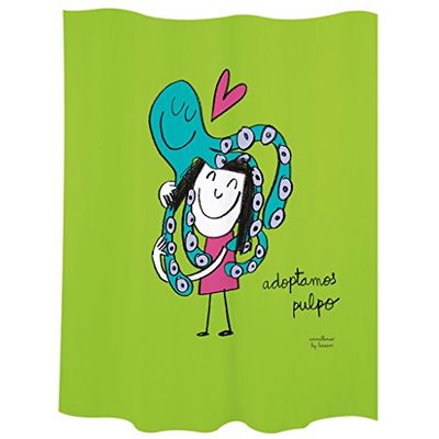 Laroom Shower Curtain, Green