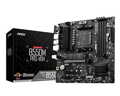 MSI B550M PRO-VDH MATX - Socket AM4 - AMD B550-4 x DDR4-1 x PCI Express 3.0 16x