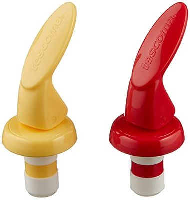 Tescoma Capacete lindo para garrafas Presto, 2 PZS, amarelo/vermelho, 17 x 11,5 x 3,6 cm, 2
