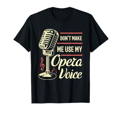 Singing Sing Lovers Funny Voice Coach Opera Singer Gift T-Shirt