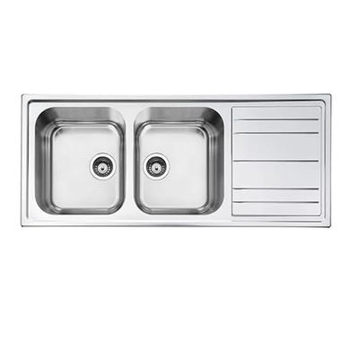 SMEG LDR116-2, Lavandino della cucina MIRA, Stainless steel