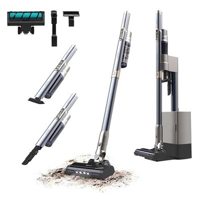 Cecotec Aspiradora Escoba sin Cable con Base de Autovaciado Scoba 2100 Station. 210W, Motor Digital Brushless, Presión de Succión 20kPa, Autonomía 40mins, 2 Modos, Cepillo Jalisco, Accesorio 2 en 1