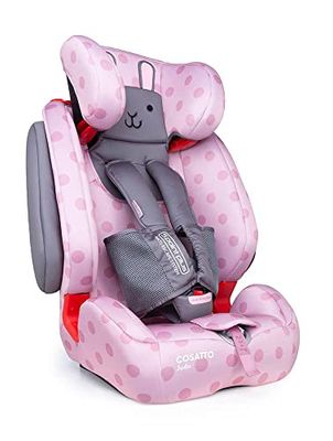 Cosatto Judo Barnbilstol - Grupp 1/2/3, 9-36 kg, 9 månader-12 år, ISOFIX, framåtvänd, avtagbar sele, lutning (Bunny Buddy)